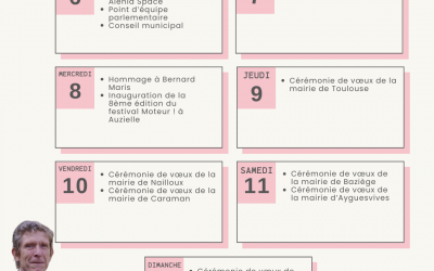 Agenda du 6 au 12 janvier 2025