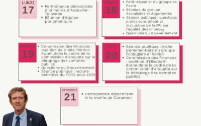 Agenda du 17 au 23 février 2025