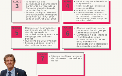 Agenda du 3 au 9 février 2025