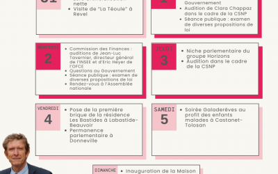 Agenda du 31 mars au 6 avril 2025