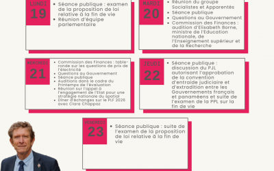 Agenda du 19 au 25 mai 2025