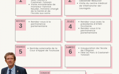Agenda du 1 au 7 septembre 2025