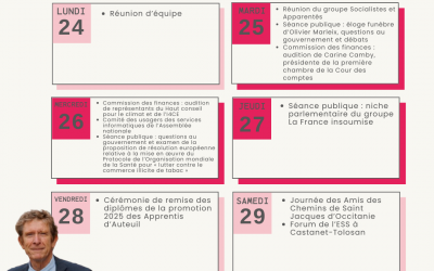 Agenda du 24 au 30 novembre 2025