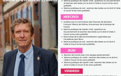 Agenda du 16 au 22 février 2026